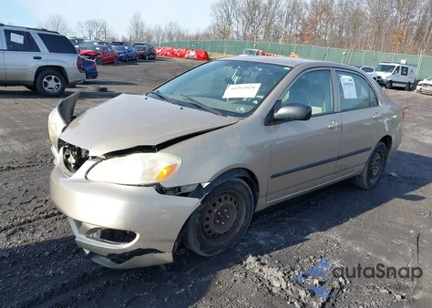 2007 Toyota Corolla Ce from USA, damaged, VIN 2T1BR32E97C726609